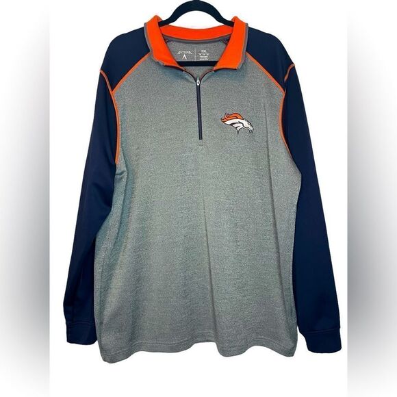 NWOT ANTIGUA NFL DENVER BRONCOS FOOTBALL MENS PULLOVER SIZE XXL - Picture 1 of 9